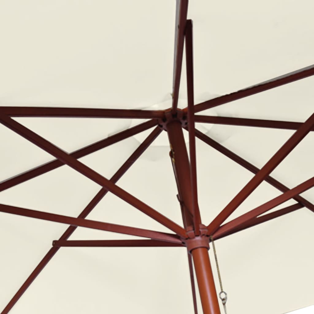 Garden Parasol 300x258 cm Sand White