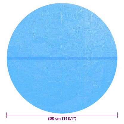 Floating Round PE Solar Pool Film 300 cm Blue