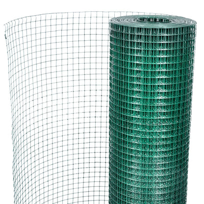 Chicken Wire Fence Galvanised Steel 1x25 m Green