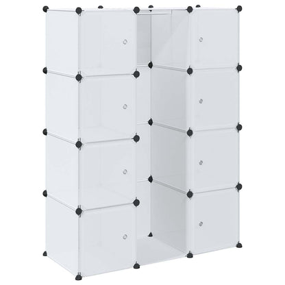 Modular Cabinet with 9 Compartments 109x36.5x143 cm White