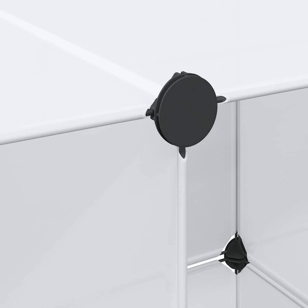 Modular Cabinet with 9 Compartments 109x36.5x143 cm White