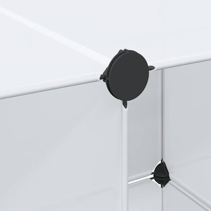 Modular Cabinet with 9 Compartments 109x36.5x143 cm White