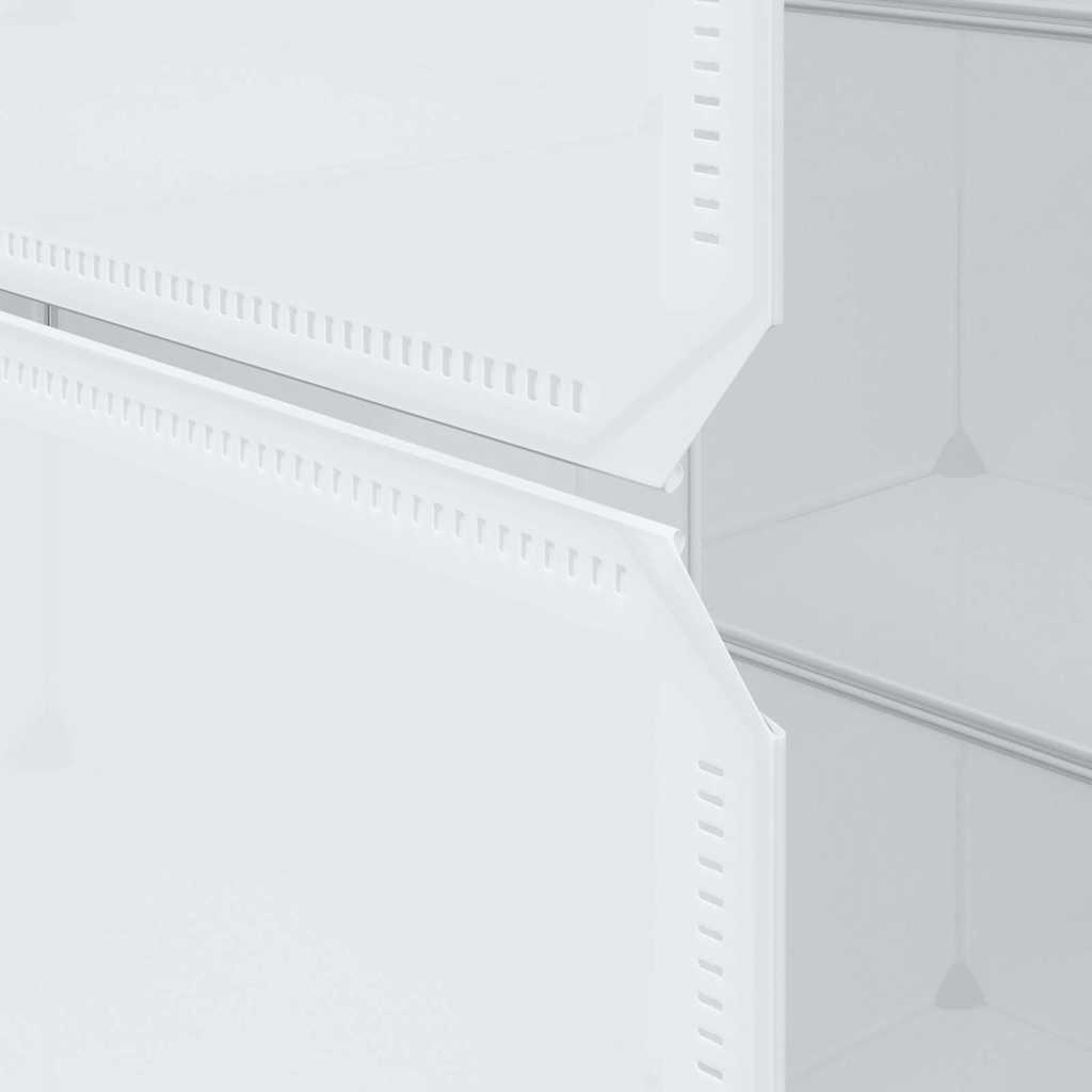 Modular Cabinet with 9 Compartments 109x36.5x143 cm White