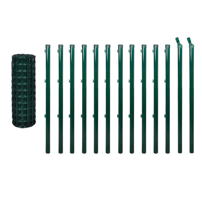 Euro Fence Steel 25x1.5 m Green