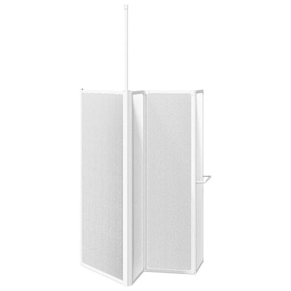 Shower Bath Screen Wall L Shape 70 x 120 x 137 cm 4 Panels Foldable