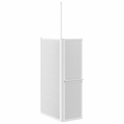 Shower Bath Screen Wall L Shape 70 x 120 x 137 cm 4 Panels Foldable