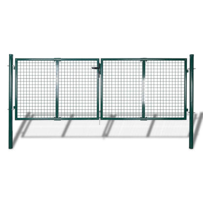 Garden Mesh Gate Fence Door Wall Grille 306x75 cm