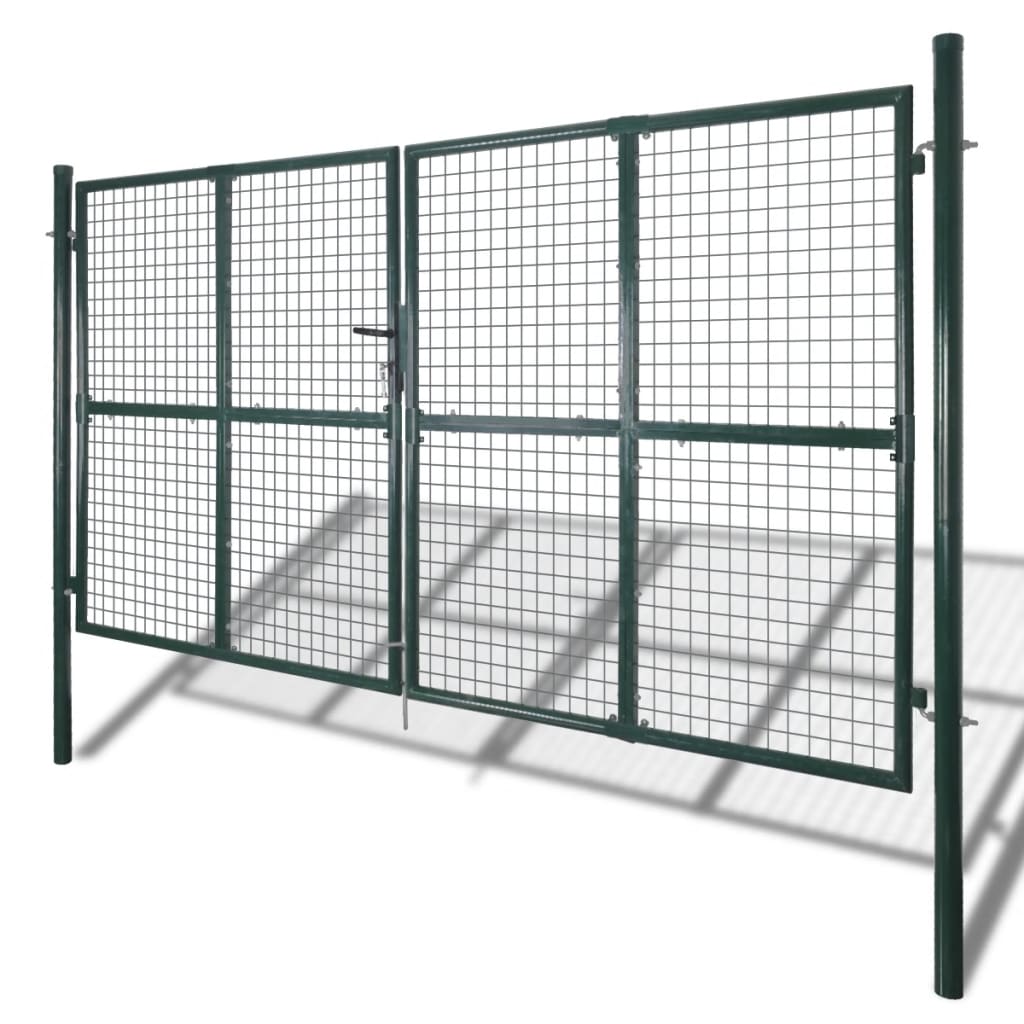 Garden Mesh Gate Fence Door Wall Grille 306x200 cm