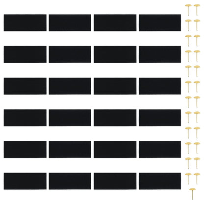 Insect Door Curtain 210 x 100 cm 2 pcs Magnet Black