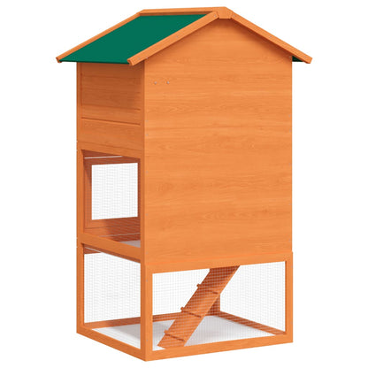 Outdoor Rabbit Hutch Small Animal House Pet Cage 3 Layers Wood