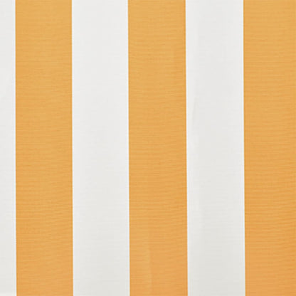 Awning Top Sunshade Canvas Sunflower Yellow & White 4 x 3 m