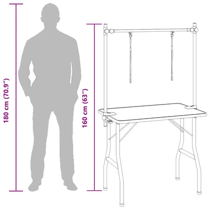 Bath Grooming Table for Dogs Cats Pets Adjustable 2 Loops