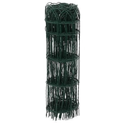 Garden Border Fence Powder-coated Iron 10x0.65 m