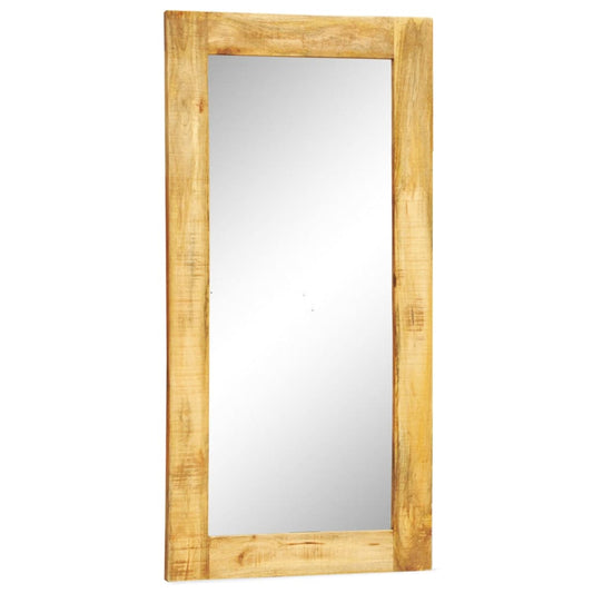 Wall Mirror with Solid Wood Frame 120 x 60 cm