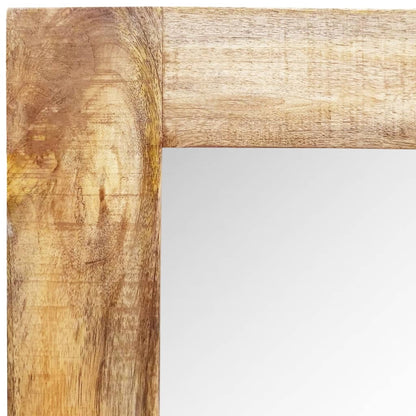 Wall Mirror with Solid Wood Frame 120 x 60 cm