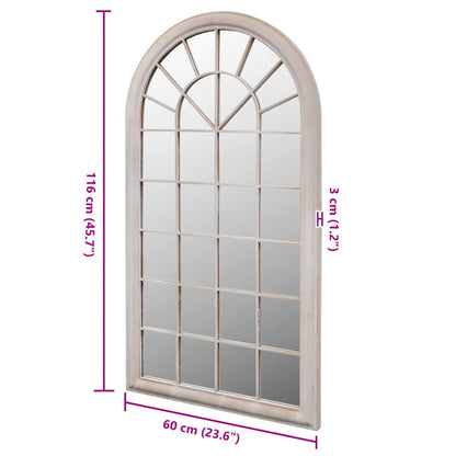 Rustic Arch Garden Mirror 60x116 cm for Indoor and Outdoor Use