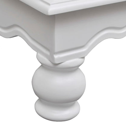 Wooden Cabinet with 2 Doors 1 Drawer White