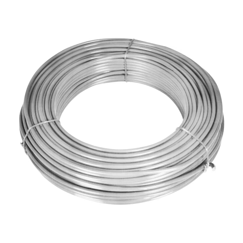 Chain Link Fence with Posts Spike Galvanised Steel 25x1.5 m