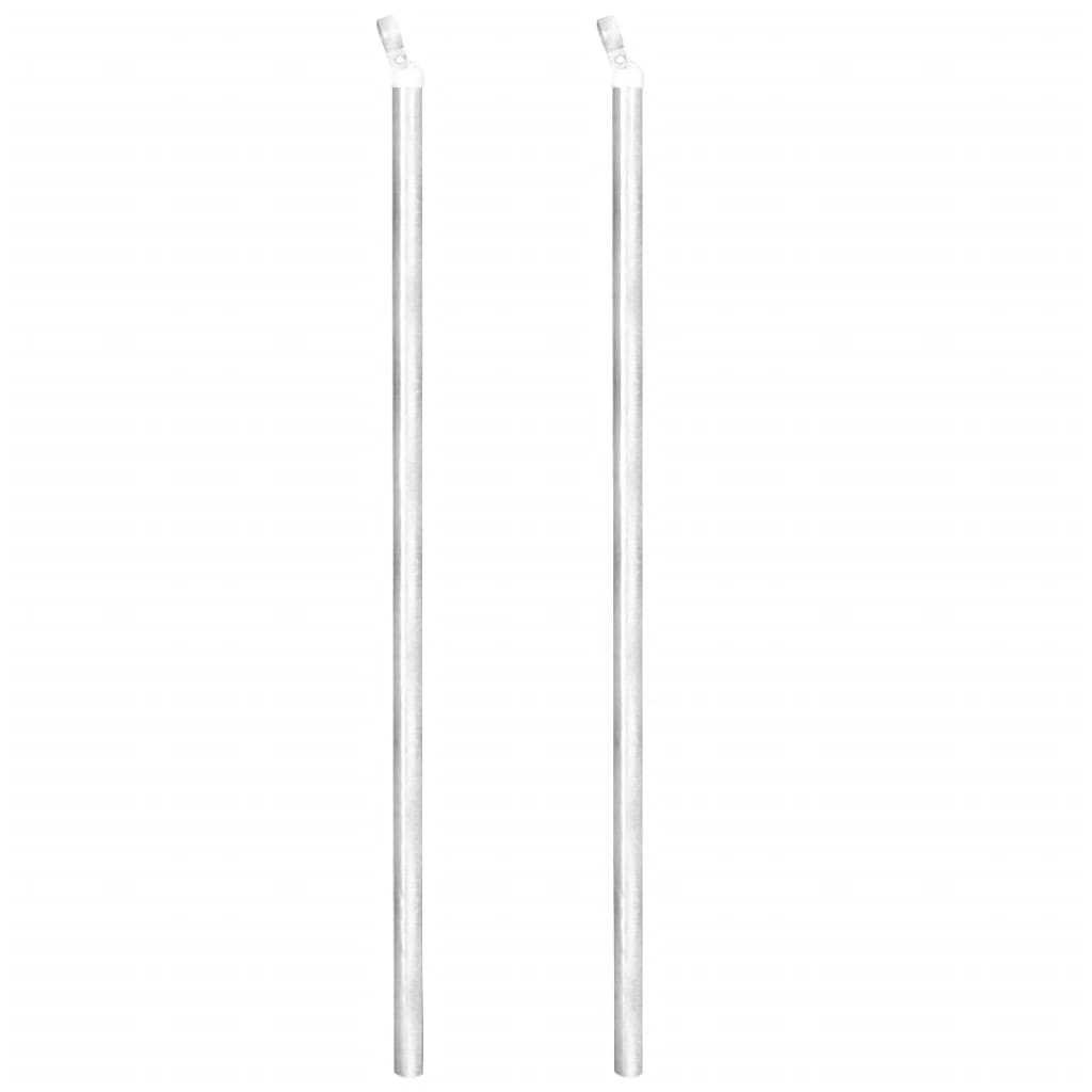 Chain Link Fence with Posts Spike Galvanised Steel 25x1.5 m