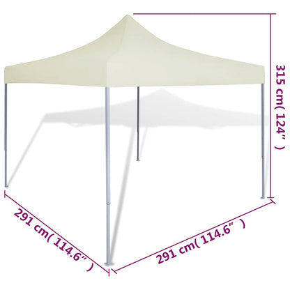 Cream Foldable Tent 3 x 3 m