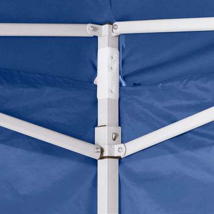 Foldable Tent 3x3 m with 4 Walls Blue