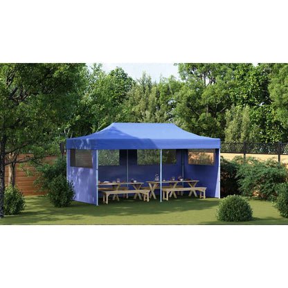 Blue Foldable Pop-up Party Tent 3 x 6 m