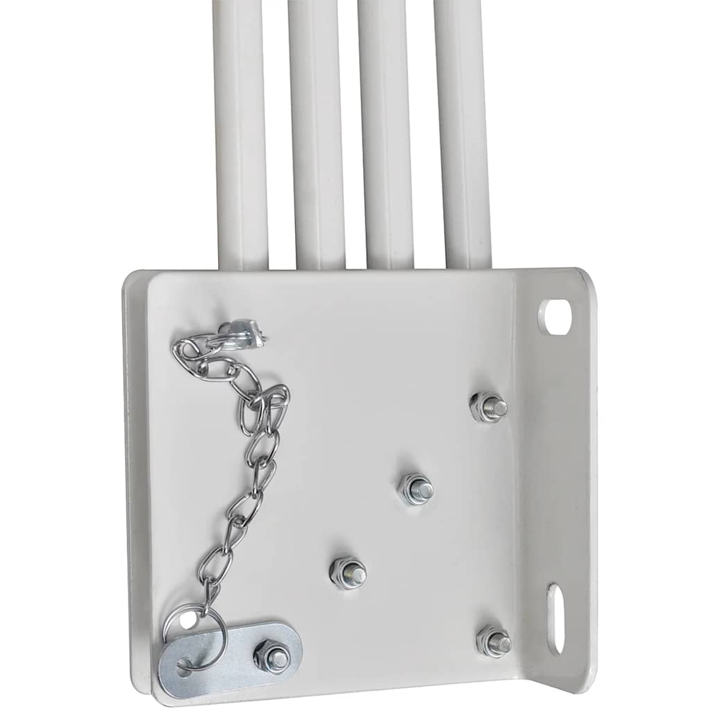 Collapsible Balcony Side Awning Grey 140x140 cm