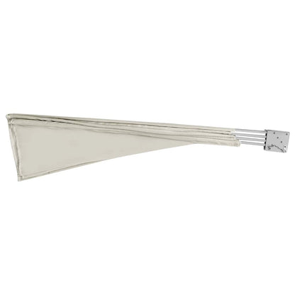 Collapsible Balcony Side Awning Cream 210x210 cm