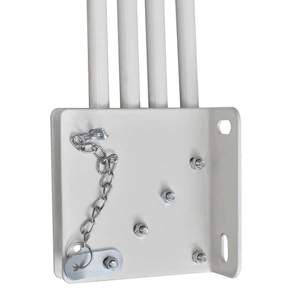 Collapsible Balcony Side Awning Cream 140x140 cm