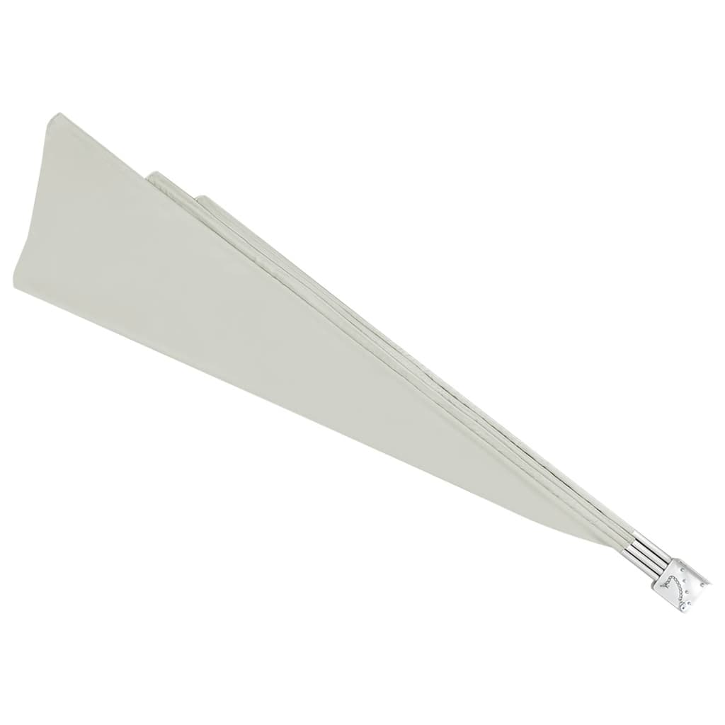 Collapsible Balcony Side Awning Cream 140x140 cm