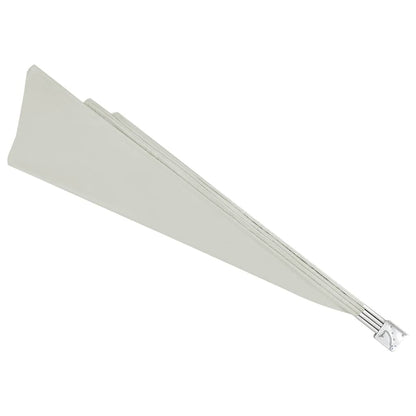 Collapsible Balcony Side Awning Cream 140x140 cm