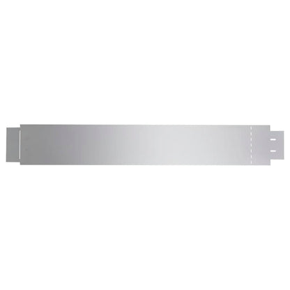 Set of 5 Flexible Lawn Fence Galvanised Steel 100 x 14 cm