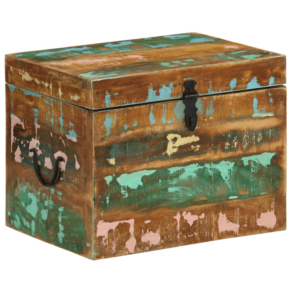 Reclaimed Storage Box Solid Wood