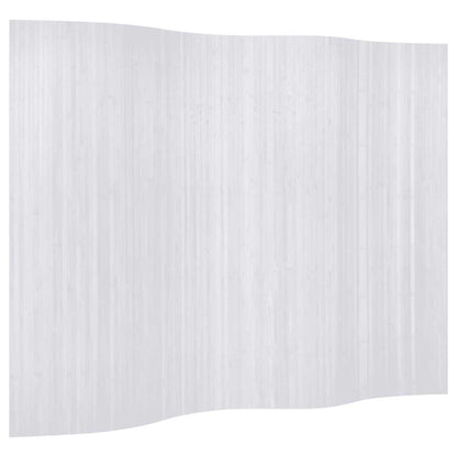 Room Divider Bamboo White 250x165 cm