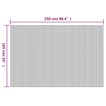 Room Divider Bamboo White 250x165 cm