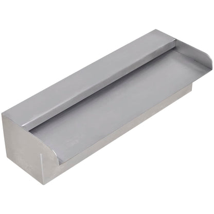 Rectangular Waterfall Pool Fountain Stainless Steel 30 cm