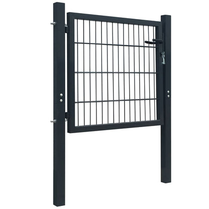 2D Fence Gate (Single) Anthracite Grey 106 x 130 cm