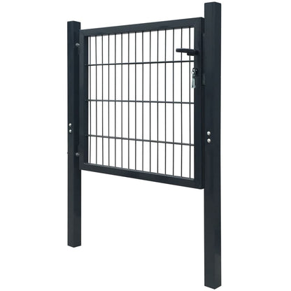 2D Fence Gate (Single) Anthracite Grey 106 x 130 cm
