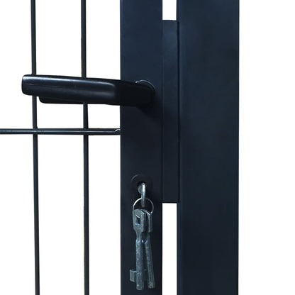 2D Fence Gate (Single) Anthracite Grey 106 x 190 cm