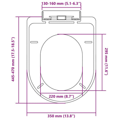 White Soft-close Toilet Seat Square
