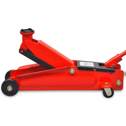 Low-Profile Hydraulic Floor Jack 3 Ton Red