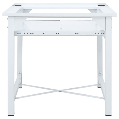 Washing Machine Pedestal with Pull-Out Shelf White