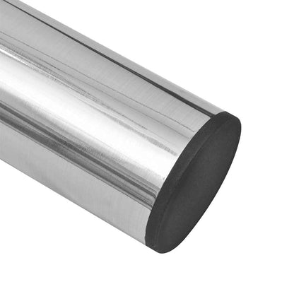 2 Telescopic Table Legs Brushed Nickel 710 mm-1100 mm