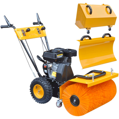 Multifunctional Petrol-powered Snow Plough/Sweeper Set 6.5HP