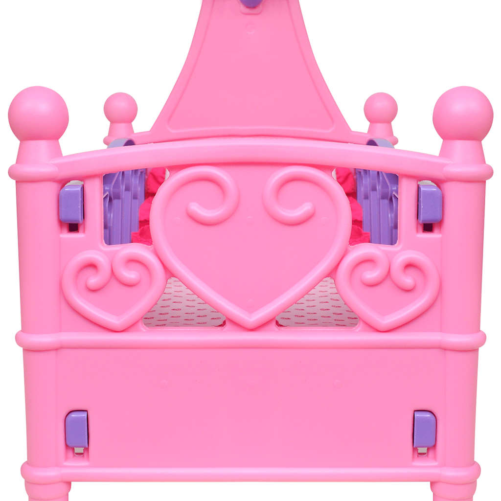 Kids'/Children's Playroom Toy Doll Bed Pink + Purple
