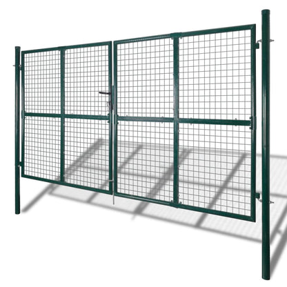 Double Door Fence Gate 300x150 cm Powder-Coated Steel