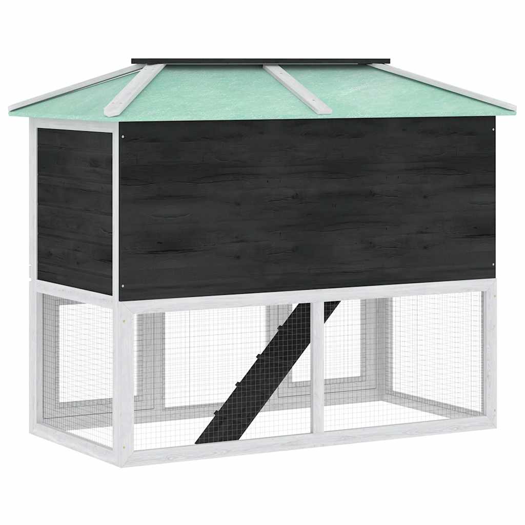 Animal Rabbit Cage Double Floor Wood