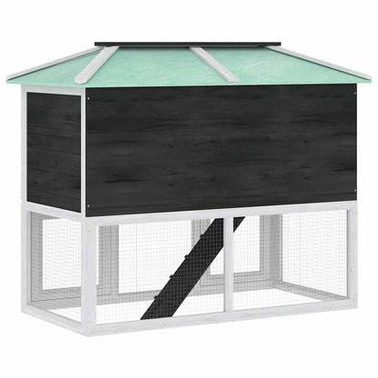 Animal Rabbit Cage Double Floor Wood