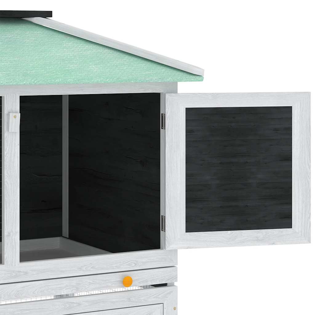 Animal Rabbit Cage Double Floor Wood