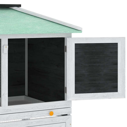 Animal Rabbit Cage Double Floor Wood